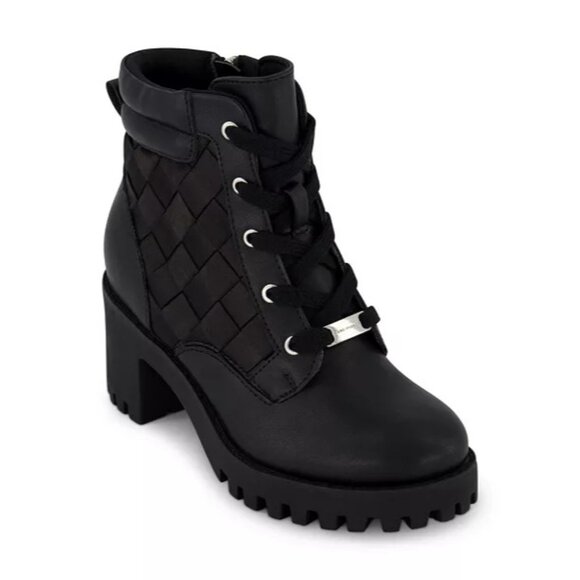 Marc Fisher Kids Marika Weave Black Boots Size 3 US - Picture 1 of 8